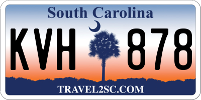 SC license plate KVH878