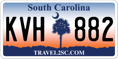 SC license plate KVH882