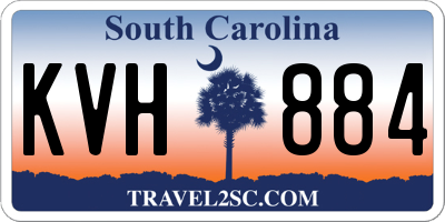 SC license plate KVH884