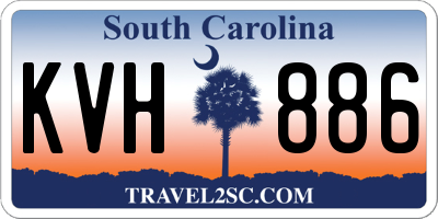 SC license plate KVH886