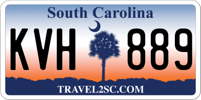 SC license plate KVH889