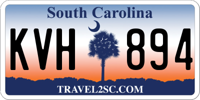 SC license plate KVH894