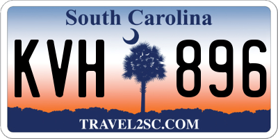 SC license plate KVH896
