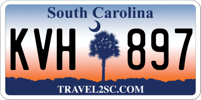 SC license plate KVH897