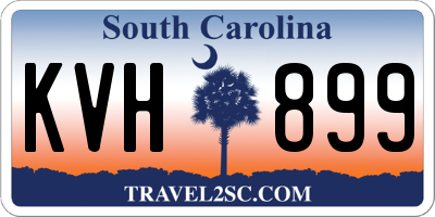 SC license plate KVH899