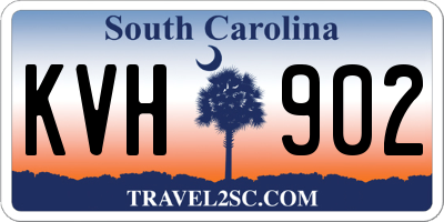 SC license plate KVH902
