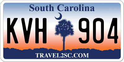 SC license plate KVH904