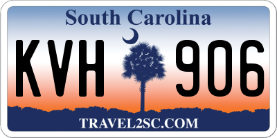 SC license plate KVH906