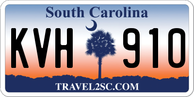 SC license plate KVH910