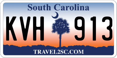 SC license plate KVH913