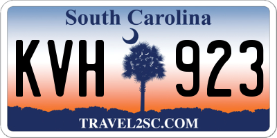SC license plate KVH923
