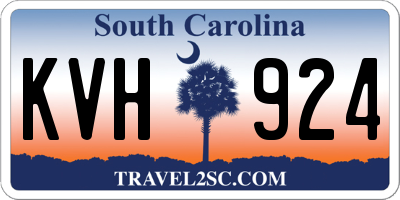 SC license plate KVH924