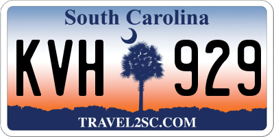 SC license plate KVH929