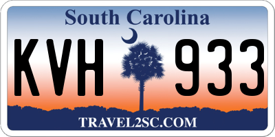 SC license plate KVH933