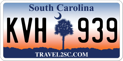 SC license plate KVH939