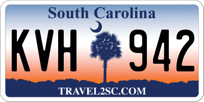 SC license plate KVH942