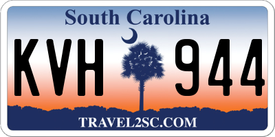 SC license plate KVH944