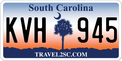 SC license plate KVH945