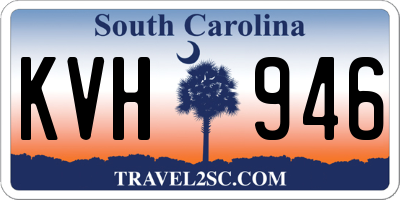 SC license plate KVH946