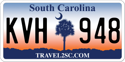 SC license plate KVH948