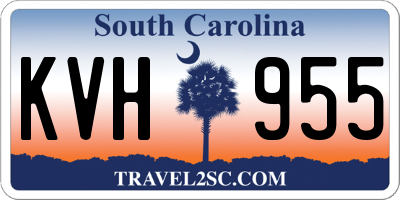 SC license plate KVH955