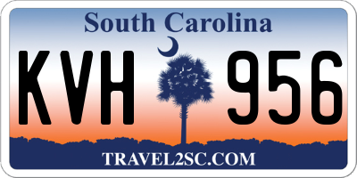 SC license plate KVH956