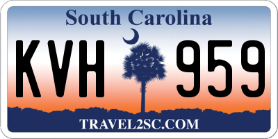 SC license plate KVH959