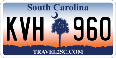 SC license plate KVH960