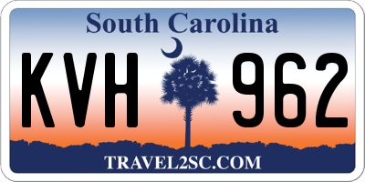SC license plate KVH962