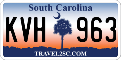 SC license plate KVH963