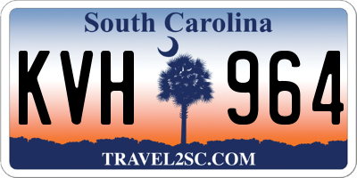 SC license plate KVH964