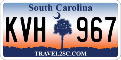 SC license plate KVH967