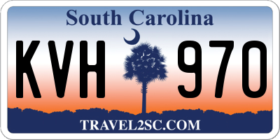SC license plate KVH970