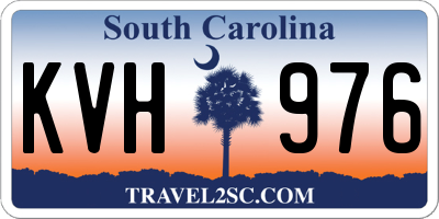 SC license plate KVH976