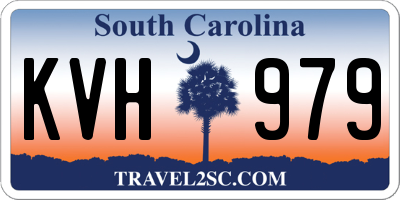 SC license plate KVH979