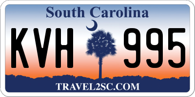 SC license plate KVH995