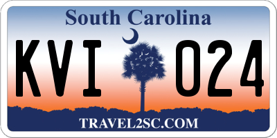 SC license plate KVI024
