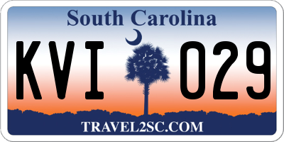 SC license plate KVI029