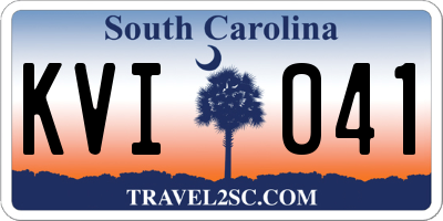 SC license plate KVI041
