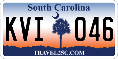 SC license plate KVI046