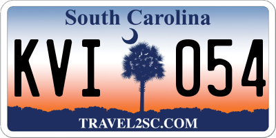 SC license plate KVI054
