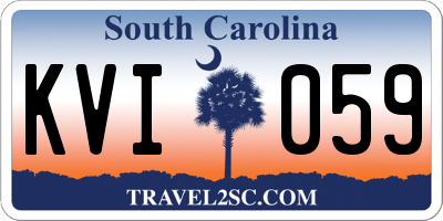 SC license plate KVI059