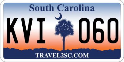 SC license plate KVI060