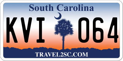 SC license plate KVI064