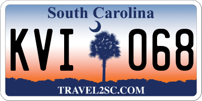 SC license plate KVI068