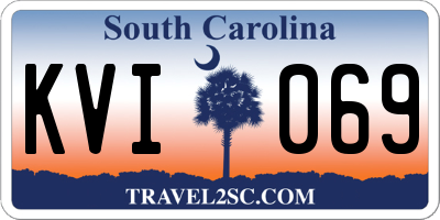 SC license plate KVI069