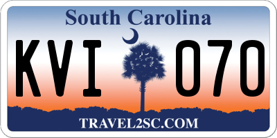 SC license plate KVI070