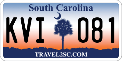 SC license plate KVI081