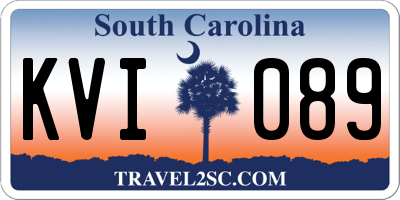 SC license plate KVI089