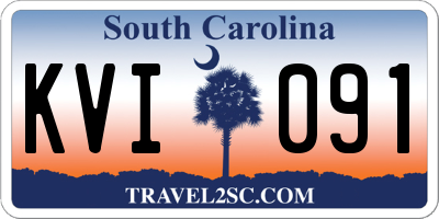 SC license plate KVI091